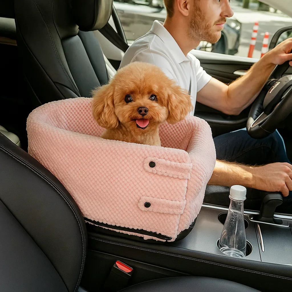 Hunde Autositz | Sicher mit Anschnallgurt & Polsterung
