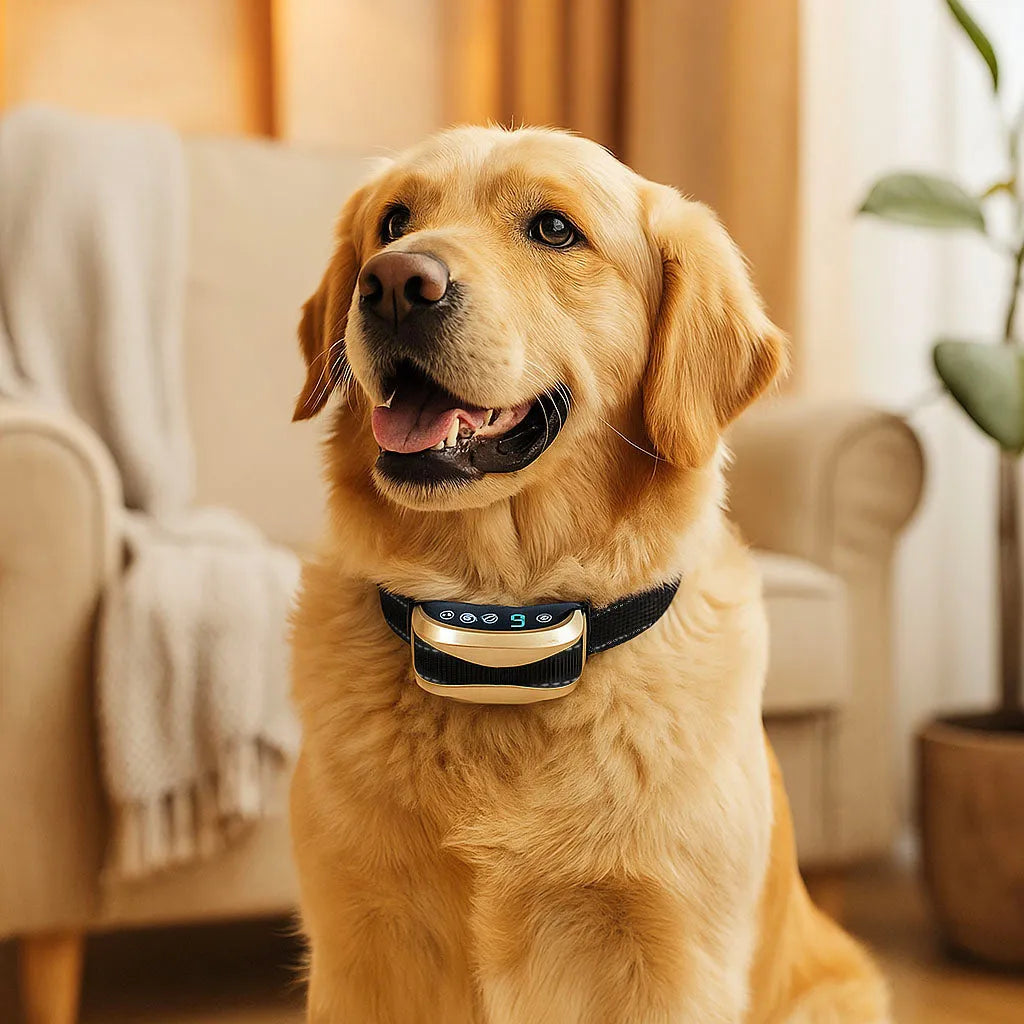 AntiBell Halsband Hund | Ton, Vibration | Wasserdicht & Akku