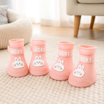 Hundeschuhe wasserdicht & rutschfest | Mit Klettverschluss für Regen & Schnee