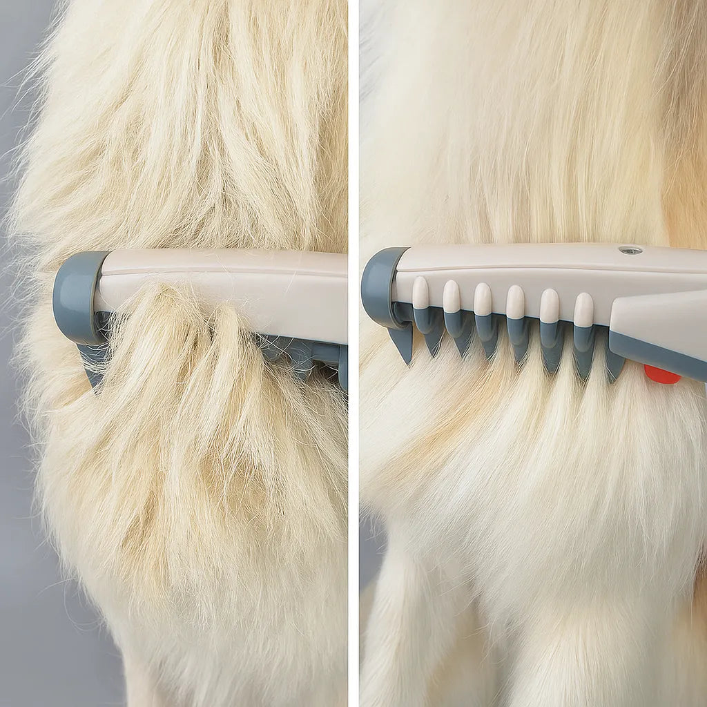 Fellbürste Hund elektrisch | Sanftes Entfilzen & Entknoten
