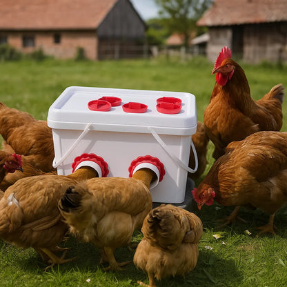 Distributeur de nourriture pour poules | Alimentation automatique & propre