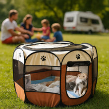 Foldable Cat House | Mobile Retreat with Mesh Window