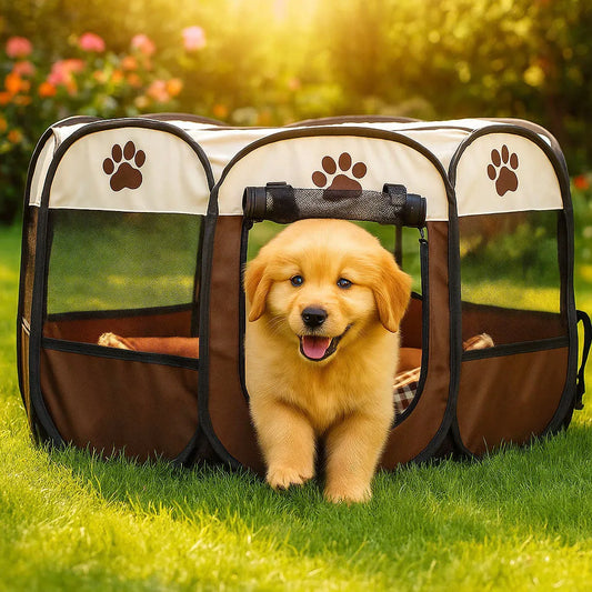 Faltbares Hundezelt | Reisebett & Hundehöhle für unterwegs