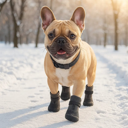 Hundeschuhe Winter wasserdicht | warm gefüttert & rutschfest