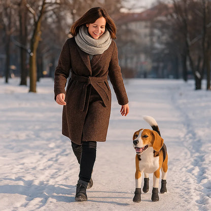 Hundeschuhe Winter wasserdicht | warm gefüttert & rutschfest