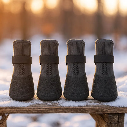Hundeschuhe Winter wasserdicht | warm gefüttert & rutschfest