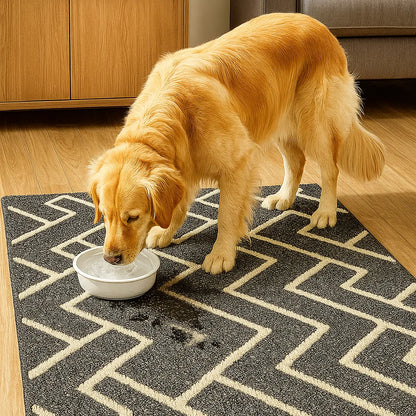Schmutzfangmatte Hund | saugfähige & rutschfeste Fußmatte waschbar