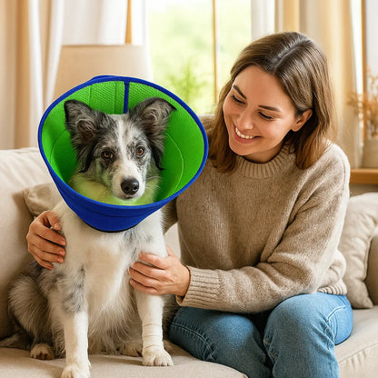Halskrause Hund weich | verstellbar, atmungsaktiv & bequem