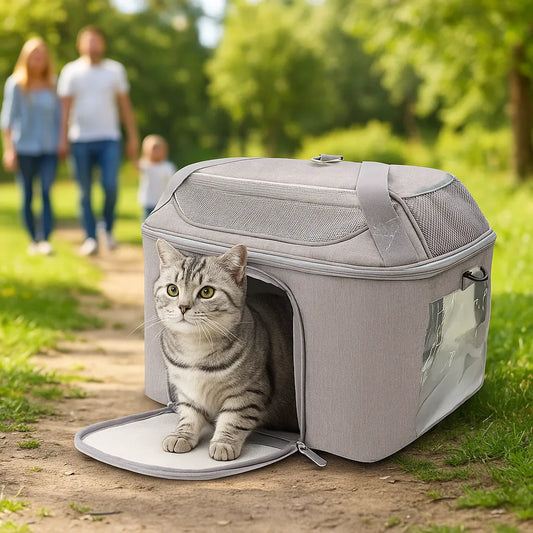 Transportbox Katze faltbar | Leicht & atmungsaktiv