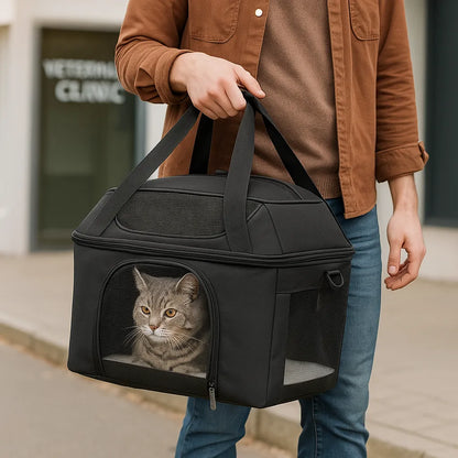 Transportbox Katze faltbar | Leicht & atmungsaktiv