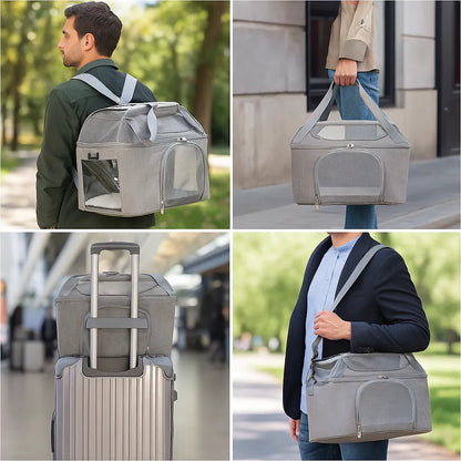 Transportbox Katze faltbar | Leicht & atmungsaktiv