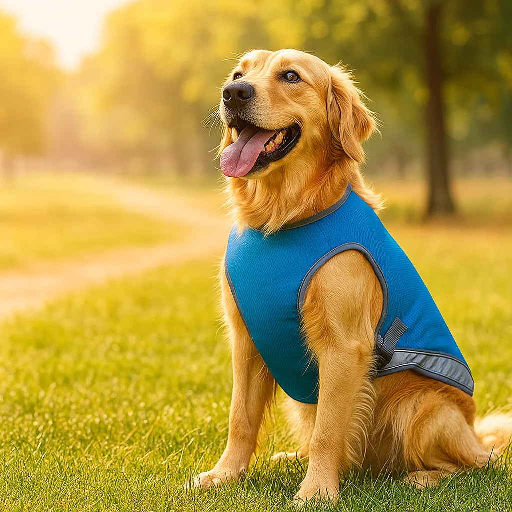 Kühlweste Hund | Wasseraktiviert & kühlend gegen Überhitzung