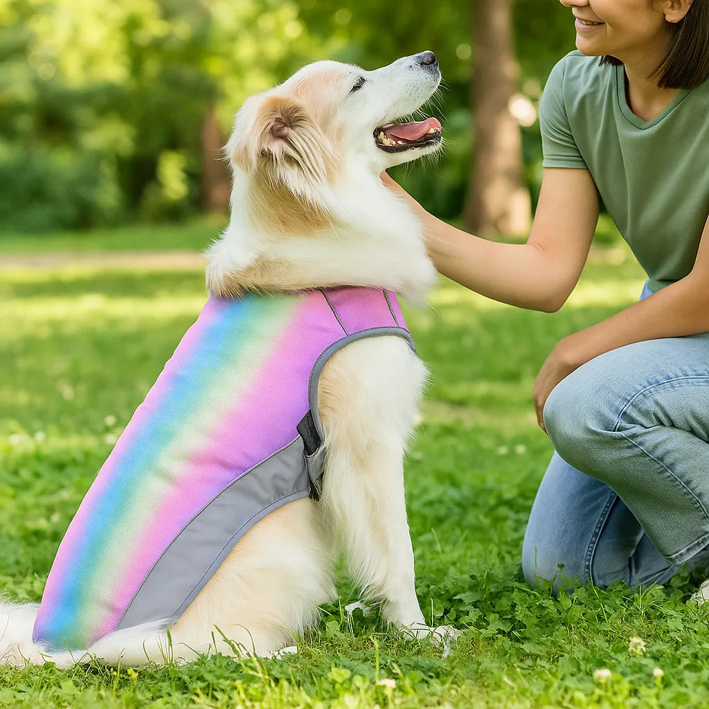 Kühlweste Hund | Wasseraktiviert & kühlend gegen Überhitzung