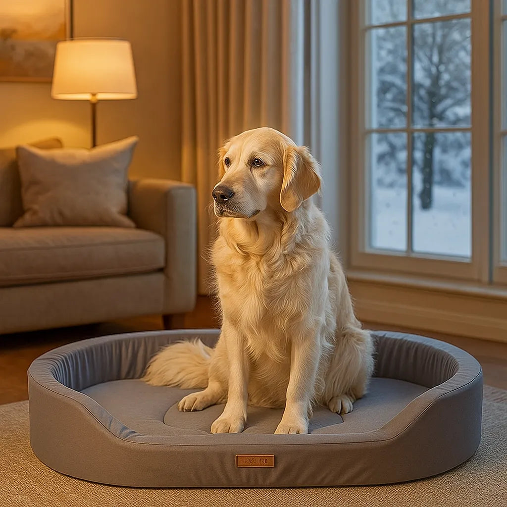 Hundebett weich & waschbar | Kuscheliges Hundekissen für kleine bis große Hunde