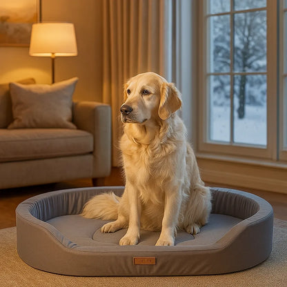 Hundebett weich & waschbar | Kuscheliges Hundekissen für kleine bis große Hunde