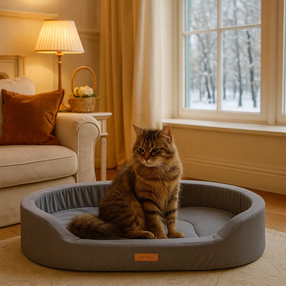Katzenbett waschbar & weich | Kuscheliges Katzenkissen