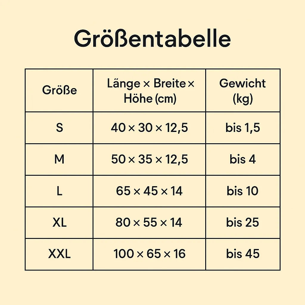 Hundebett weich & waschbar | Kuscheliges Hundekissen für kleine bis große Hunde