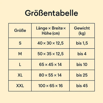 Hundebett weich & waschbar | Kuscheliges Hundekissen für kleine bis große Hunde