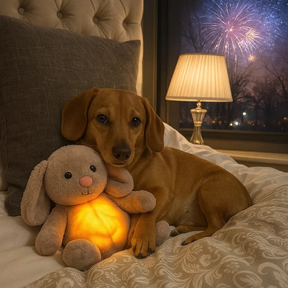 Herzschlag Kuscheltier Hundespielzeug | Beruhigung bei Angst & Stress