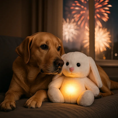 Herzschlag Kuscheltier Hundespielzeug | Beruhigung bei Angst & Stress