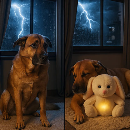 Herzschlag Kuscheltier Hundespielzeug | Beruhigung bei Angst & Stress