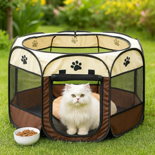 Foldable Cat House | Mobile Retreat with Mesh Window