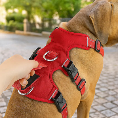 Hundegeschirr gepolstert & reflektierend | Anti-Zieh Brustgeschirr