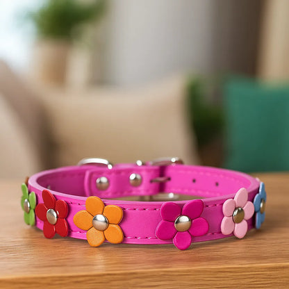 Katzenhalsband verstellbar | Weich mit Sicherheitsverschluss & Blumenmuster
