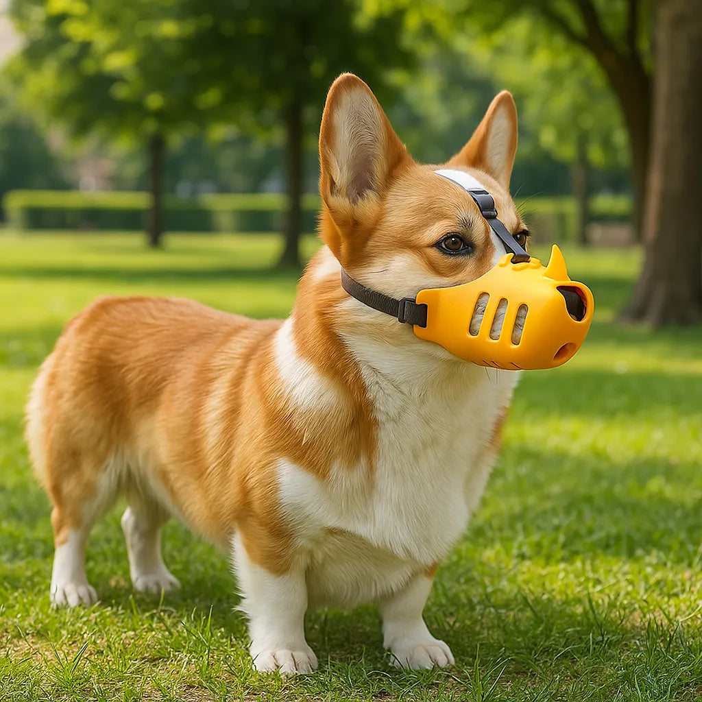 Maulkorb Hund verstellbar | Atmungsaktiv & sicher für Training