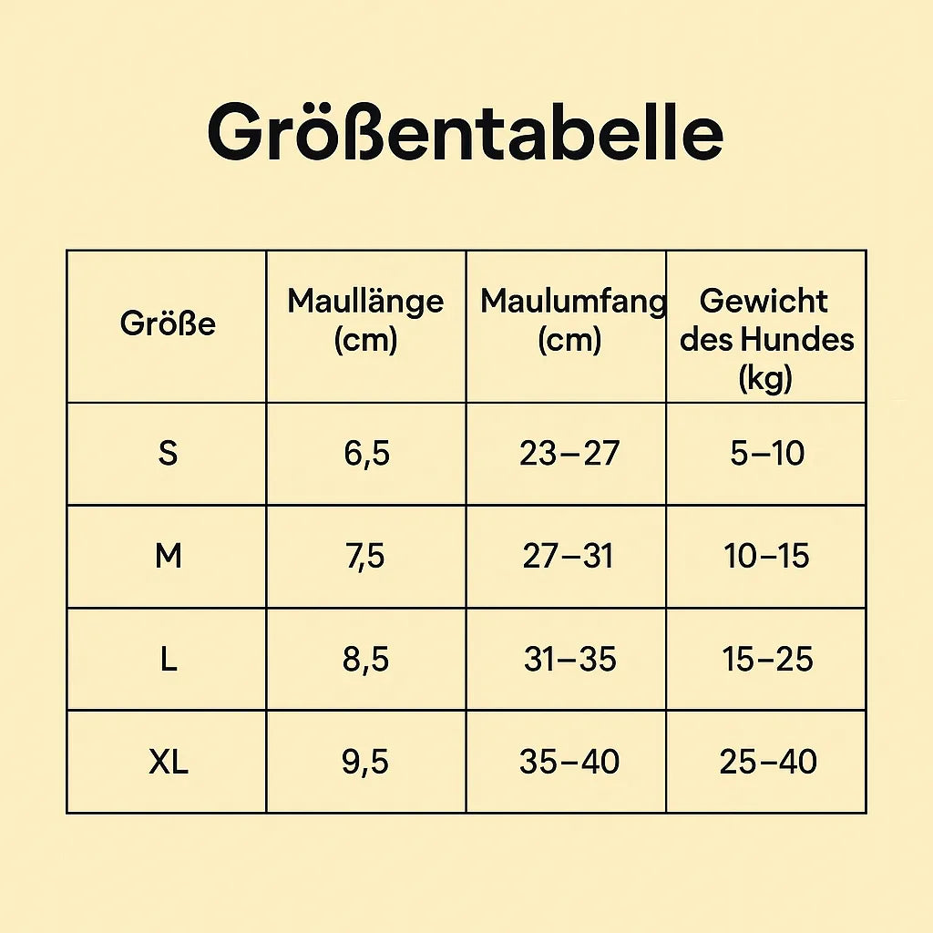 Maulkorb Hund verstellbar | Atmungsaktiv & sicher für Training