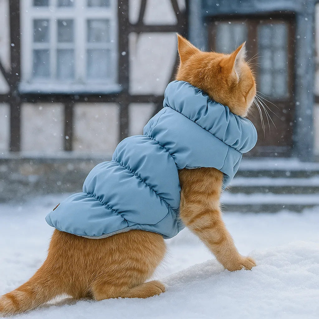 Katzenmantel warm & wattiert | Wasser- & windabweisend
