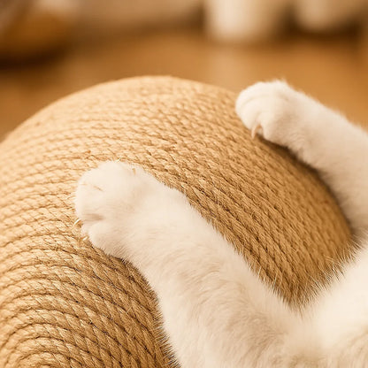 Kratzball Katze aus Sisal | Krallenpflege & Möbel Schutz