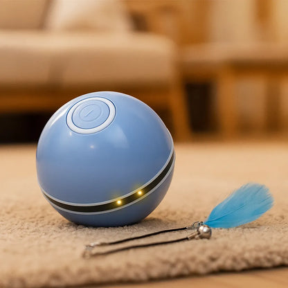 Katzenspielzeug LED Ball automatisch | Selbstrollend & aufladbar