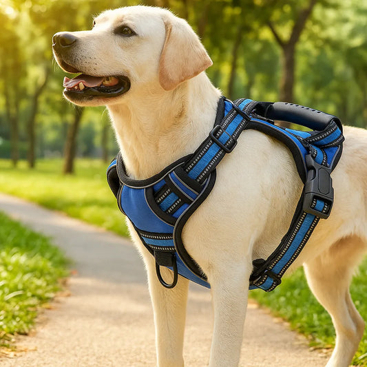 Reflektierendes Hundegeschirr | Kontrolle bei jedem Schritt