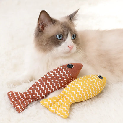 Katzenspielzeug Fisch mit Katzenminze
