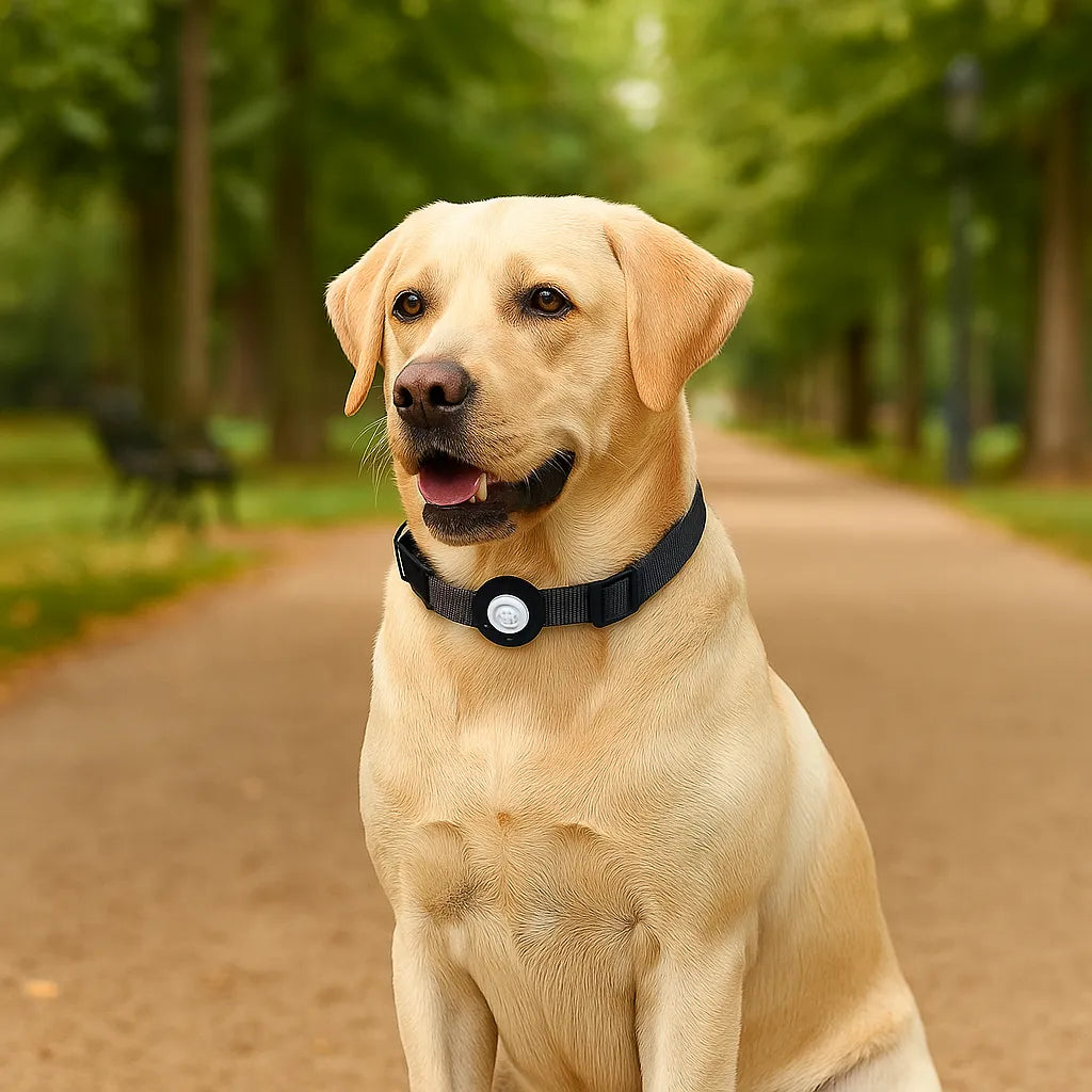 Robustes Hundehalsband | AirTag Halsband aus Nylon & verstellbar