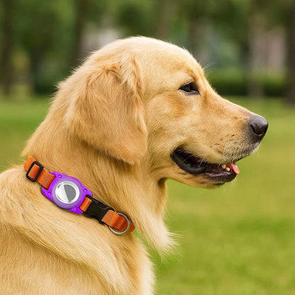 Hundehalsband für Hunde | AirTag Halsband aus Nylon & verstellbar