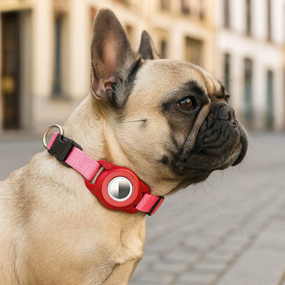 Hundehalsband für Hunde | AirTag Halsband aus Nylon & verstellbar