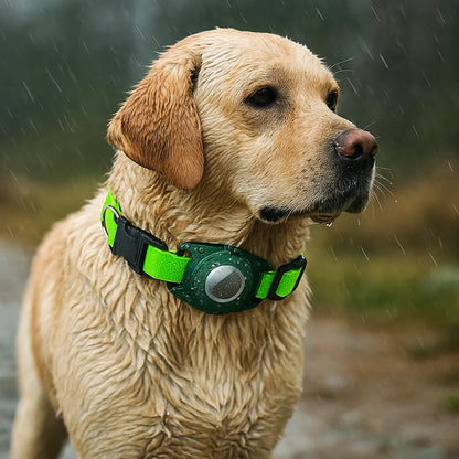 Hundehalsband für Hunde | AirTag Halsband aus Nylon & verstellbar