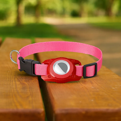 Hundehalsband für Hunde | AirTag Halsband aus Nylon & verstellbar