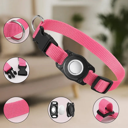 Hundehalsband für Hunde | AirTag Halsband aus Nylon & verstellbar