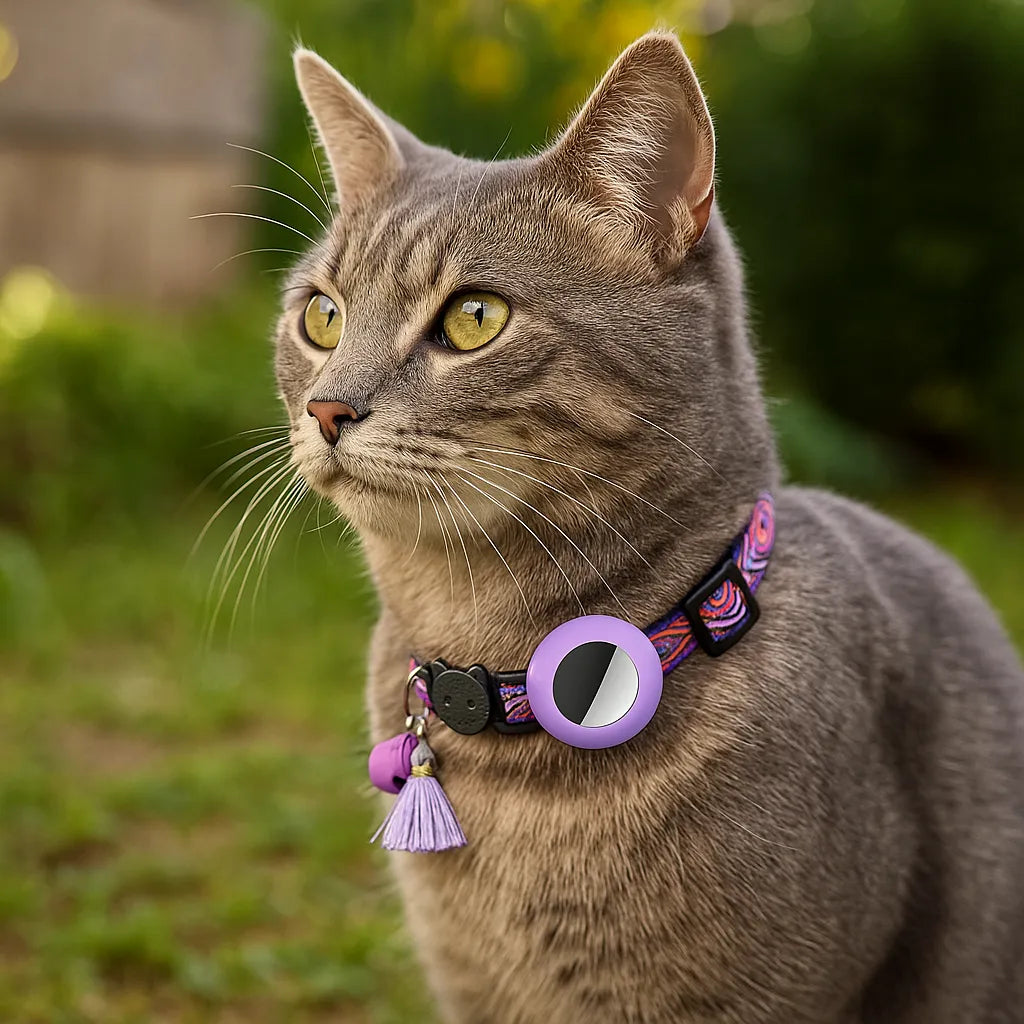 Katzenhalsband | mit AirTag‑Halterung
