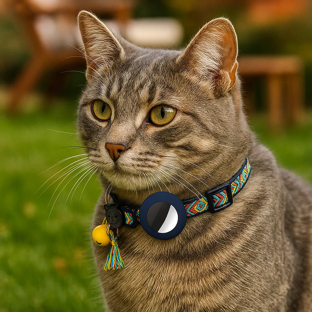 Katzenhalsband | mit AirTag‑Halterung