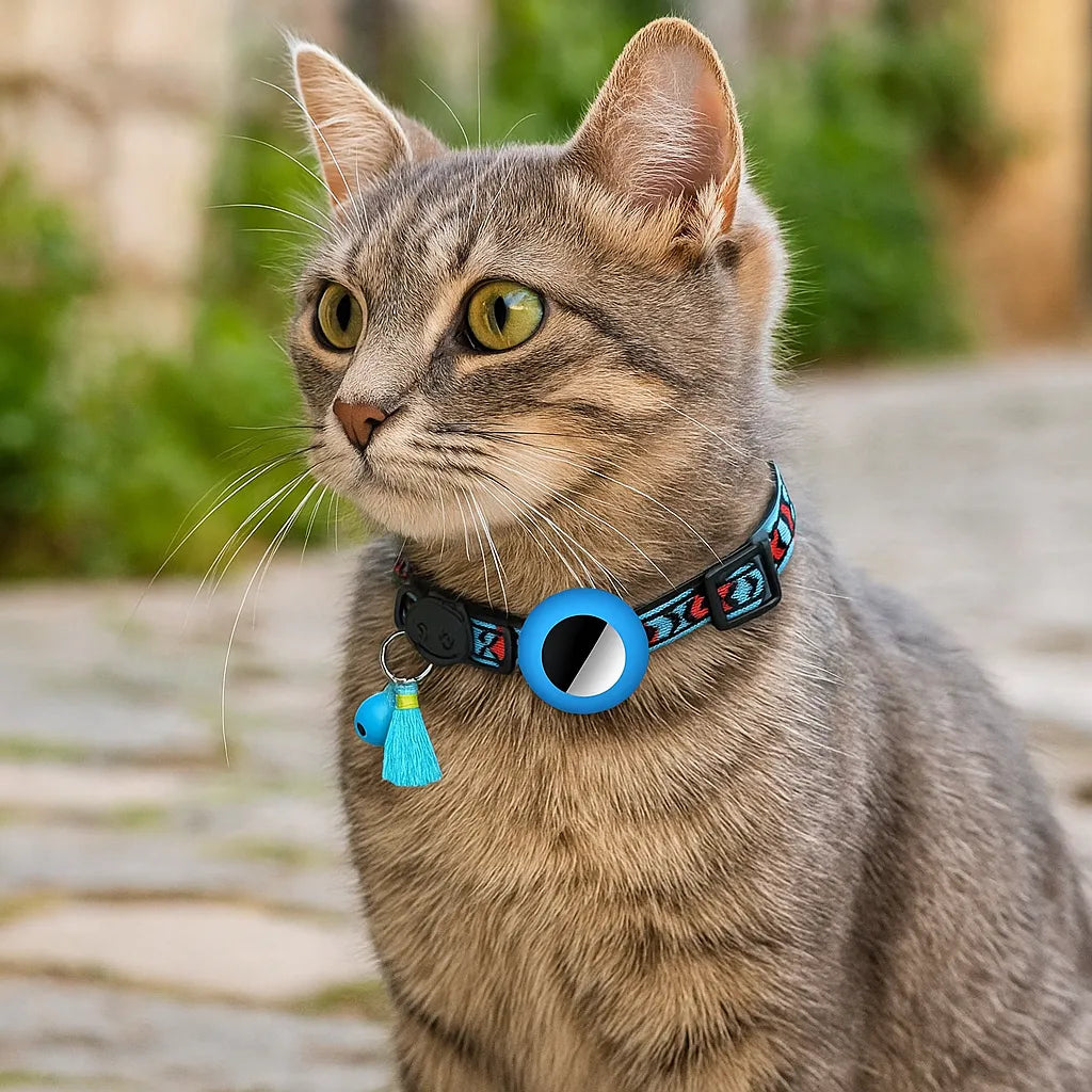 Katzenhalsband | mit AirTag‑Halterung