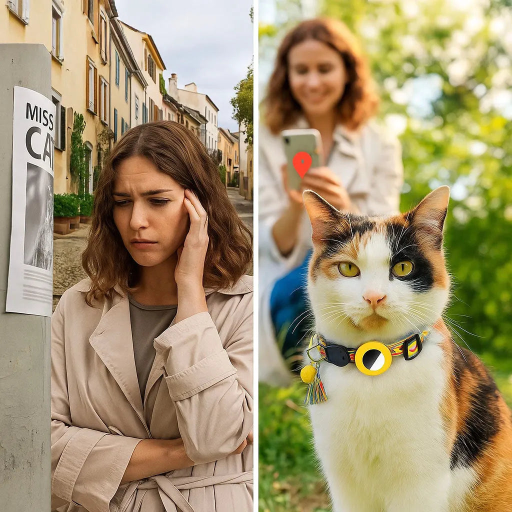 Katzenhalsband | mit AirTag‑Halterung