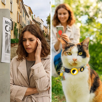 Katzenhalsband | mit AirTag‑Halterung