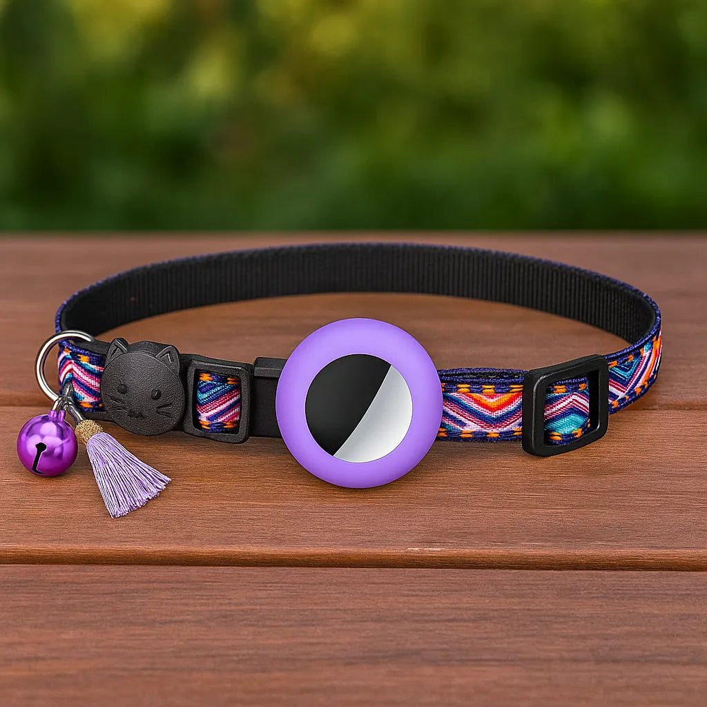 Katzenhalsband | mit AirTag‑Halterung