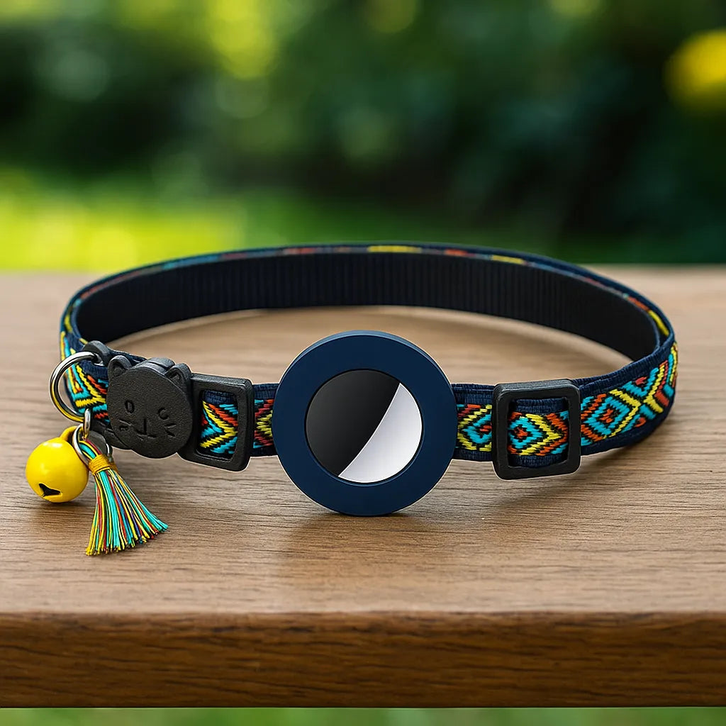 Katzenhalsband | mit AirTag‑Halterung