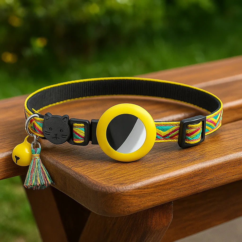 Katzenhalsband | mit AirTag‑Halterung