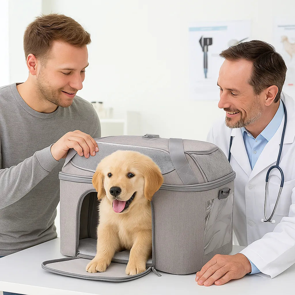 Tragetasche für Hunde faltbar | Atmungsaktiv & ideal für Reisen